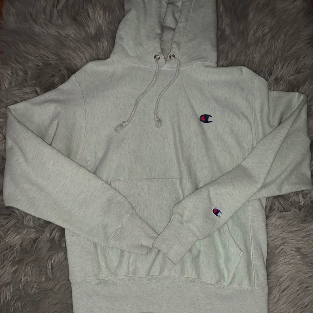 Mint green champion hoodie